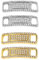 ITECHNIK 2 pares Hebilla de Cordón Metálico, Hebillas de Cordones Casuales, Hebilla De Cordón, Zapatos Decoraciones, Hebillas elásticas de Cordón,Para Todos los Cordones Decorados