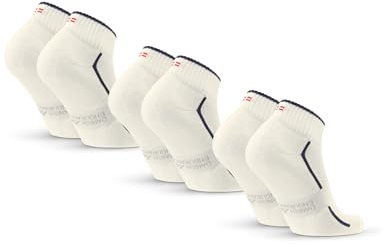 DANISH ENDURANCE Bomullsstrumpor, Andas, Skavfria, 3 & 6-pack | Bomullsstrumpor, mjuk dämpning och andas skönt med skavfri passform för vardag och träning, Unisex