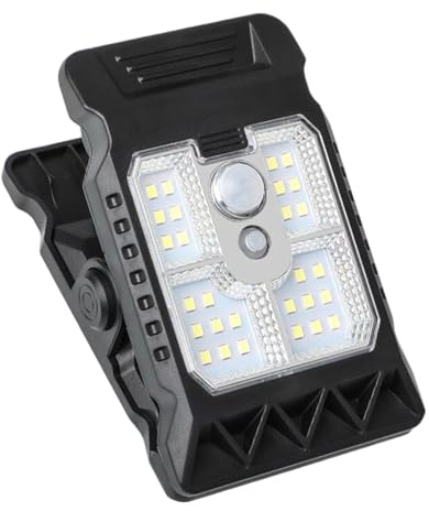 Solar Light Chain - Waterproof Clip on Solar Motion Light - 300LM Motion Sensor Decorative Security Lighting Small Garden Decor for Patio, Grill & Fence
