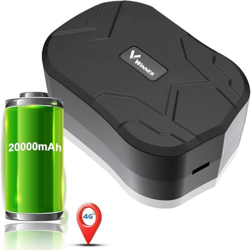 Traceur GPS Voiture 4G LTE 20000mAh - Autonomie Jusqu'à 240 Jours, Tracker GPS Moto Magnétique sans Perçage, Localisateur GPS Anti-Vol avec Alarme Vibration/Géofence pour Gestion de Flotte TK905Pro