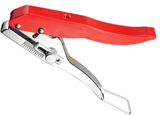RCGOFOLLOW Pinze perforatrici in metallo resistenti, strumento portatile per bordi facili, pinze perforatrici disponibili per bordatura, strumento portatile per perforazione di schede in PVC
