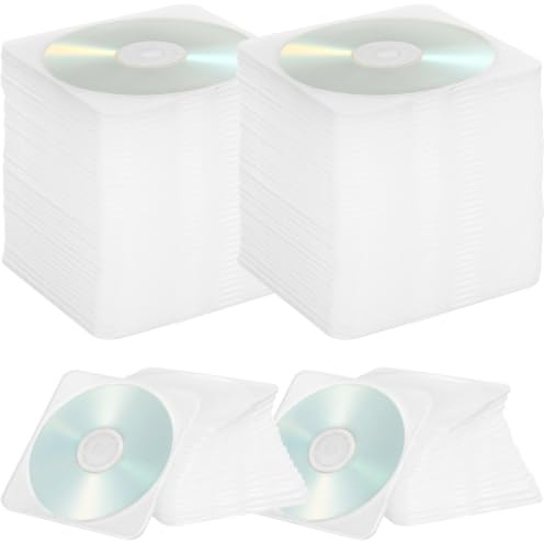 50 Pcs Ultra Slim CD Cases, Soft Plastic CD Jewel Cases, Space-Saving CD DVD Storage