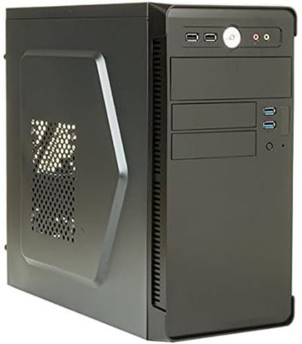 Itek Case RIVER - Mini Tower con psu mATX 500W 2xUSB3 Full Black