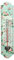 Rivanto® Thermometer mit Rosendruck Motiv, mit Montagelochung, 7 x 1,5 x H30 cm, klassisches Design, Celsius und Fahrenheit-Skala, Garten-Thermometer