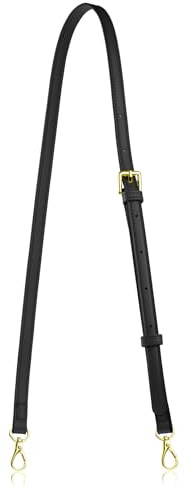 Allzedream Leather Purse Strap Replacement Crossbody Handbag Long Adjustable, Black, M