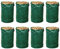 8er Set Laubsack Rasensack 120 Liter Gartensack Gartenabfallbehälter Abfall Sack für Gartenabfall Gartenabfallsack