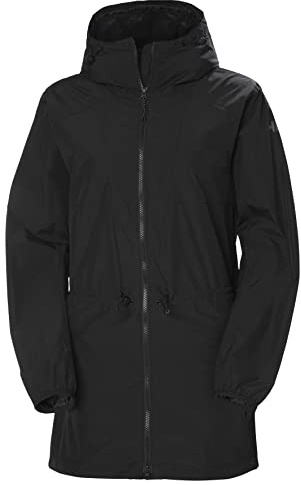 Helly Hansen W Essence Mid Rain Coat Black Womens M