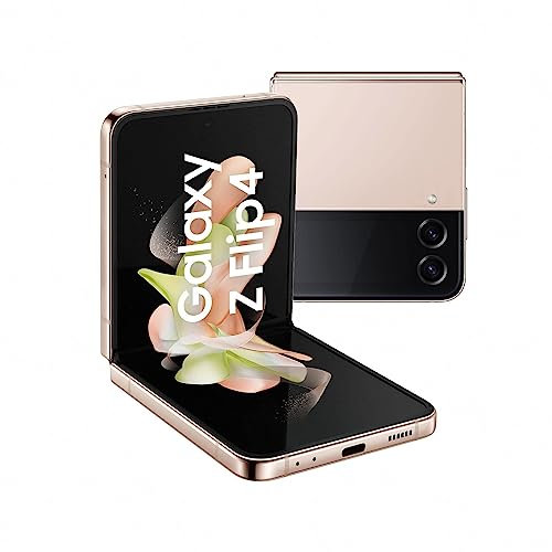 Samsung Galaxy Z Flip4 5G Smartphone Sim Free Android Folding Phone 256GB, Pink Gold, 3 Year Manufacturer Warranty, UK Version