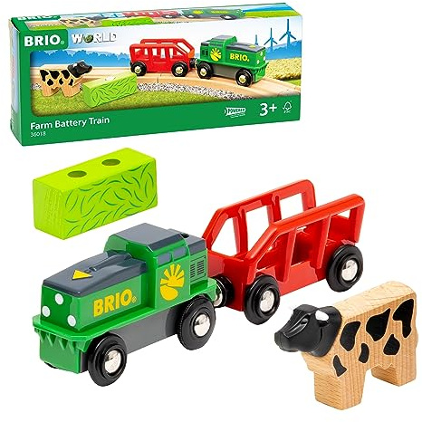 Brio Trenino agricolo a batteria - circuito in legno