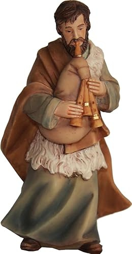 FADEDA herde med säck/höjd: 0 cm/handmålad/detaljerade krubbfigurer – julbord, dekoration, krubbtillbehör