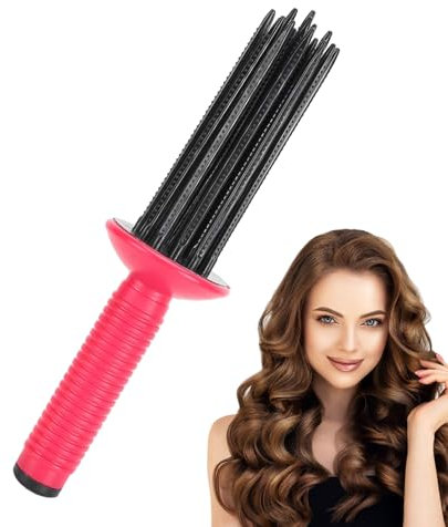 Hair Curler Comb Hair Curling Roll Comb Hot Air Styling Brush Hair Styler for Curly Hair Anti-Slip Curling Wand Hairstyling Iron Hairstyling Tools for Home, Travel, Dating