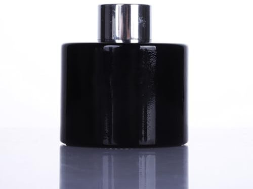 1Pcs 120ml/4oz Empty Glass Diffuser Bottle Diffuser Jars Aromatherapy Storage Container with Silver Cap Fragrance Accessories Use for DIY Replacement Diffuser Sticks Essential Oils Crafts Decor