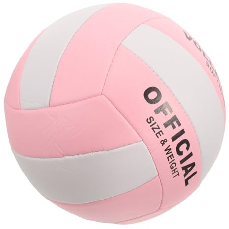 Healeved Ballon de Volley-Ball Souple Taille 5 Gonflable Anti- Machine Cousu pour Entraînement et Compétition en Salle Équipement Sportif Polyvalent Examen Volley-Ball Couleur Blanc