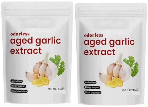 Åldrad vitlöksextrakt—luktfri vitlök│Naturlig energistödbalans,2pcs