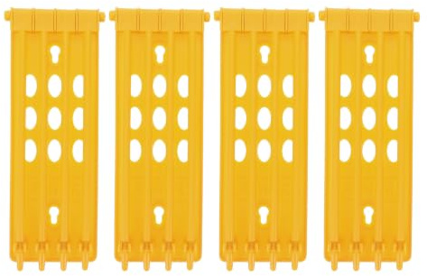 Toyvian 4 Pièces Porte-bagues pour Pigeons en Plastique Jaune, Support D'organisation pour Bagues de Jambe, pour L'entraînement et L'identification Lors des Courses de Pigeons