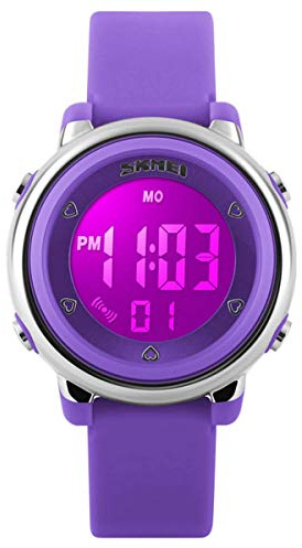WONOLO Kids Digital Sport Waterproof Watch for Girls Boys, Kid Sports Outdoor LED Electrical Watches with Luminous Alarm Stopwatch Child