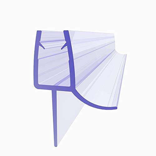 Sirhona - Junta de puerta de ducha, 70 cm, junta de cabina de ducha, junta de repuesto, adecuada para 8 mm de grosor de cristal, junta de goma, junta de ducha de PVC, con deflector de agua – 04