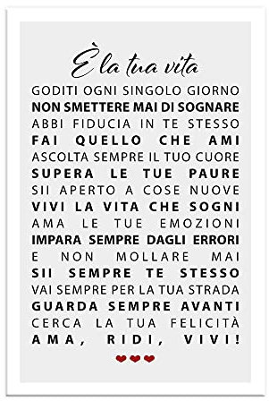 Vulfire Regalo Famiglia Frase Speciale, Stampa motivazionale da parete, Idea Regalo Dedica Speciale, Arredamento Casa Soggiorno Salotto Ufficio Cucina, Poster in carta glossy premium (29.7x42)