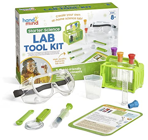 Learning Resources Set di Strumenti di Laboratorio per l’Avviamento alla Scienza, Materiali per le scienze, Esperimenti scientifici, Kit scientifici per bambini, Kit scientifici didattici, bambini