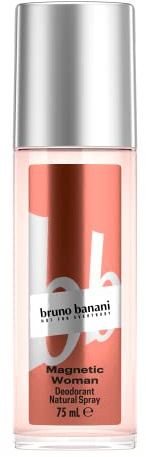 bruno banani Magnetic Woman Natural Deo Spray für Frauen, Damen Deo, 75ml