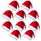 10 PCS Weihnachtsmützen Nikolausmütze Erwachsene: Weihnachtsmann Mütze Weihnachtsmütze Familie Rote Santa Mütze Perfekt für Weihnachtsmann kostüm Weihnachtsfeier Familienweihnachtliches Abendessen