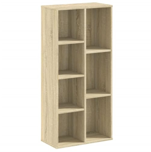 vidaXL Bibliothèque chêne Sonoma 50x25x105 cm Bois d'ingénierie, étagère, étagère à Livres, Support de Livre, Armoire de Rangement