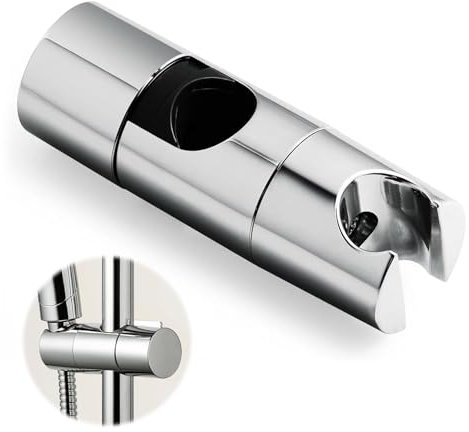 Duschkopfhalterung,Verstellbar 18–25 Mm Duschhalterung,Rostfrei Duschbrause Halterung,Kein Bohren Erforderlich Handbrause Halterung,Passend FüR Handbrausenhalter Mit Gleitstange,Drehbarer Brausehalter