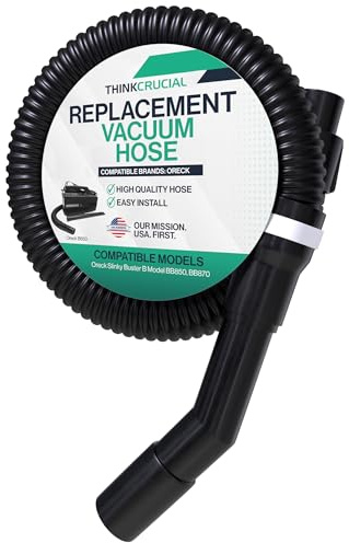 Replacement Vacuum Hose with Shurlock Notch – Compatible with Oreck Part # 72046-05-0327 and 72033-04-0327 – Fits Oreck Slinky Buster B Model BB850, BB870 – by Think Crucial (1 Pack)