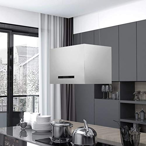 Revera afzuigkappen - VDXL Afzuigkap hangend met aanraaksensor LCD 55 cm roestvrij staal - 55 cm - Zilver, 13.2600kg