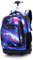 BOZONLI Trolley Rucksack Jungen Trolley Schultasche mit Rollen Rucksack Schultrolley Rucksäcke Schulrucksack Schulranzen mit Rollen, Sternenklarer Himmel