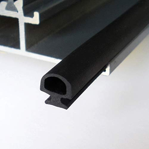 YFCTLM Striscia di Tenuta 10m Larghezza Inferiore 5/6/7mm EPDM Strips Bridge Porta in Alluminio/Finestra, plastica sigillata, Risparmio energia (Color : 5mm)