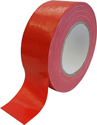 gws Allzweckband in Premium-Qualität | kräftiges Gewebe-Klebeband | Panzertape extrem reißfest (1, rot)