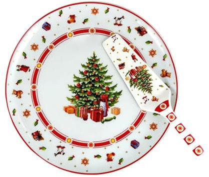 Maison Tortorà - Piatto per Panettone con Paletta in Porcellana