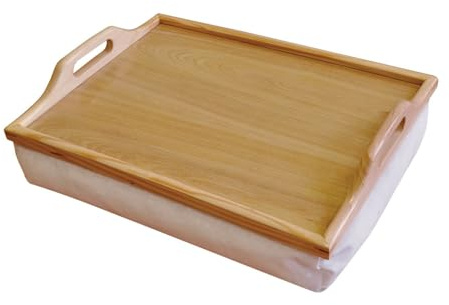 Gef-roy Plateau en Bois avec Coussin pour Petit Déjeuner au Lit