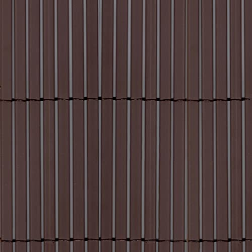 TENAX Colorado 1,00x3 m Marrone, Canniccio Sintetico a Canne Intere da 7mm, Schermante Frangivista in PVC per Giardino, Balcone e Terrazza