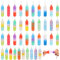 MXTIMWAN Pop Push It Fidget Toy, 40 Stück Mini Squeeze It Fidget Toys, Mini Silicone Keychain Toys, Poppet Bubble Toys aus Silikon, Spielzeug mit Schlüsselbund for ADHS Squeeze Toys