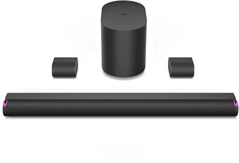 VIZIO 5.1.2 Elevate SE Soundbar, Wireless Subwoofer, Surround Sound w/Dolby Atmos & DTS:X, Bluetooth Speaker, QuickFit™ Compatible – SL512X-08 (New, 2024 Model)