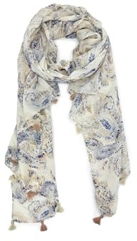 QUEEN HELENA Sciarpa Leggera Colorata Foulard Elegante con Fantasia Donna SC12-2