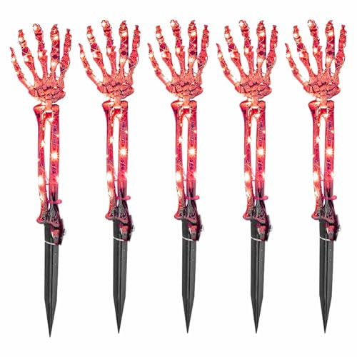 Skelettarmstakar Justerbar Lysande Halloween-Handled