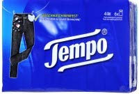 Tempo Taschentücher Klassik, 4-lagige Papiertücher in bewährter Tempo Qualität (Taschentücher: 4 lagig 12 Stk = 120St)