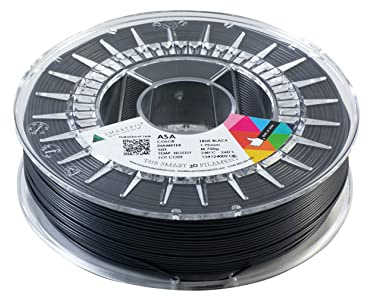 SMARTFIL ASA 3D-Druck-Filament, besondere Verwendung im Außenbereich, Gewicht: M (750 g), Durchmesser: 1,75 mm, Farbe: True Black