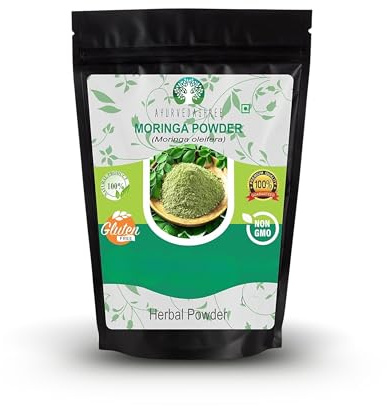 AYURVEDASHREE Moringa Leaf Powder 100 Gm I Moringa Olifera Powder I Lab Tested for Purity I Non GMO I Vegan