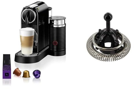 Nespresso Citiz Automatic Pod Coffee Machine with Milk Frother for Espresso & Genuine Aeroccino U & Milk XN2601, Expert & Milk XN6018, Prodigo & Milk XN411 Series Espresso Machine
