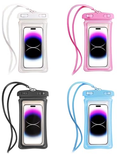MYLERCT 4 Pezzi Custodia Cellulare Impermeabile con Clip e Cordino
