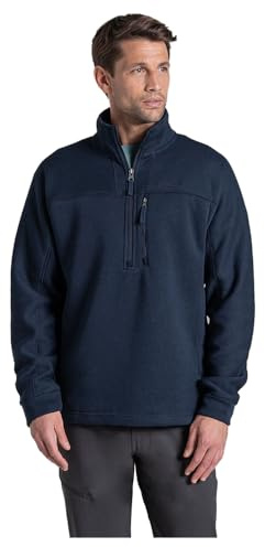Craghoppers Pile da uomo Torney III Knitlook mezza zip, Blu navy, L