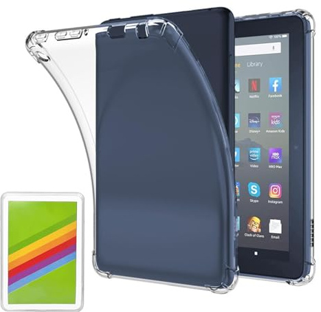 Clear Case Compatible for 6 Inch Amazon Kindle 11th Generation 2024 and 2022, Lightweight Scratchproof Slim Soft TPU Silicone Case Protective Back Cover Reinforced Edge Corners