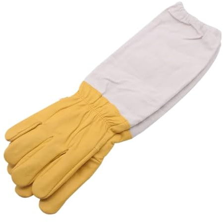 Suministros De Apicultura, Dos Guantes De Piel Oveja For Apicultura, Herramientas , Protección For Apicultores, Equipo ,Para Apicultores(XL)