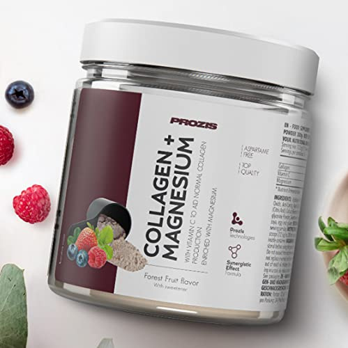 Prozìs Collagen + Magnesium 300 grammi - collagene e magnesio, multi gusti - Rinforza ossa, articolazioni, capelli e unghie (neutro)