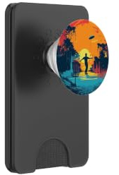 Disc-Golf-Jugador Disc-Golfing Game Vintage Disc-Golf PopSockets PopWallet para MagSafe