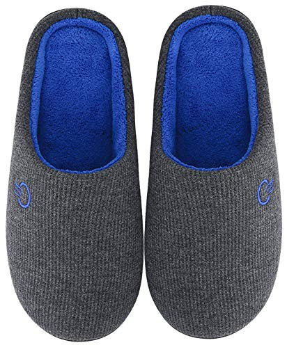 Mishansha Zapatillas de Estar por Casa Hombre Mujer Invierno Zapatillas Casa Cómodas con Memory Foam para Otoño, Blanditas/Mulliditas y calientes(Gris, 38/39 EU)